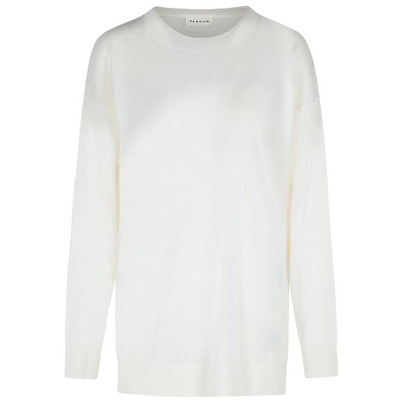 P.A.R.O.S.H. 'Over' Cream Wool Blend Sweater Women